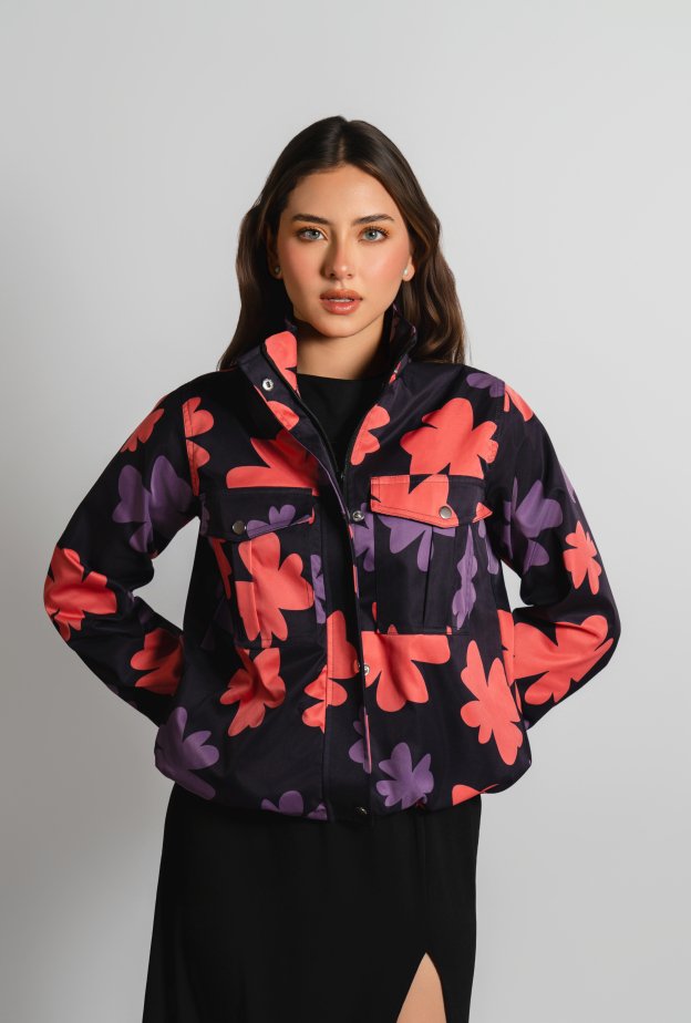 Chaqueta Gia Trébol negra